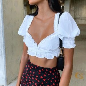 Princess polly puff sleeve top